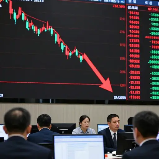 那家公司的股价今天又下跌了。