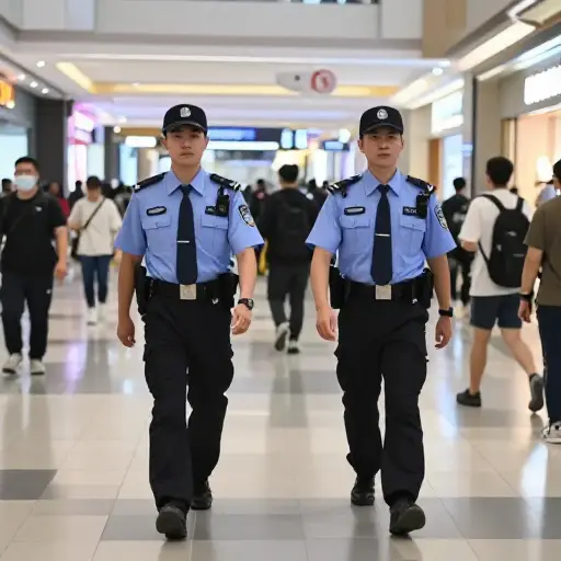 在高峰时段，安保团队每小时对场所进行一次巡逻。