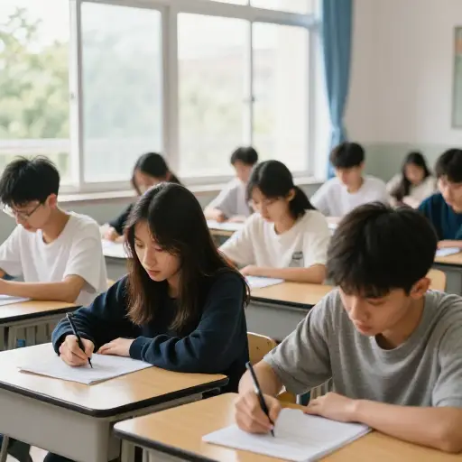大多数学生在考试中表现良好。
