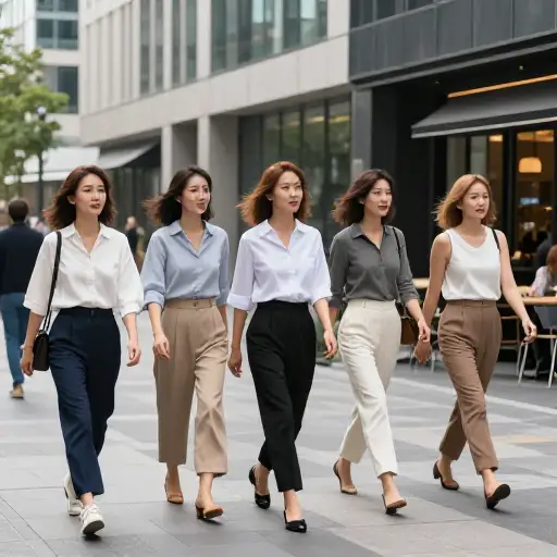 女性普遍穿裤子证明了社会角色的变化。
