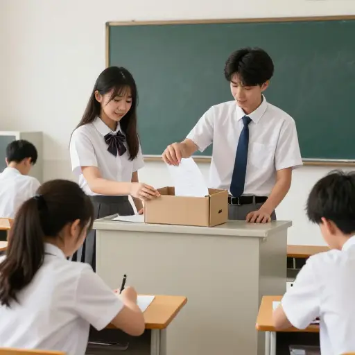 学生们明天将投票选举新的班长。