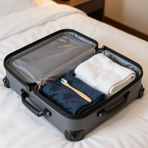 别忘了为你的旅行打包一个过夜用的行李包。