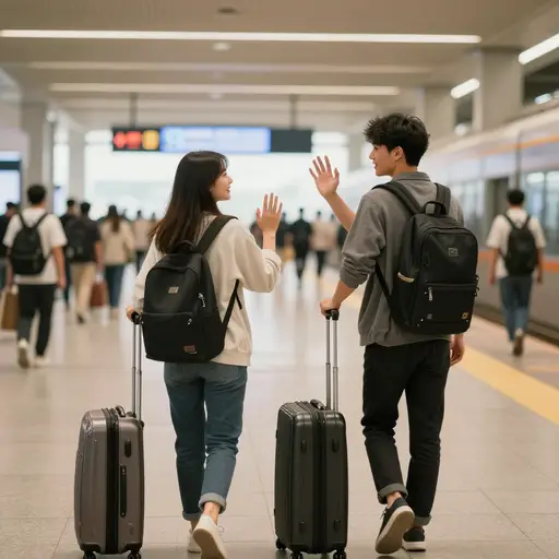 我会去车站接你，这样我们就有机会私下聊天。