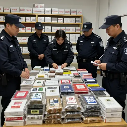 警方查获了大量非法毒品。