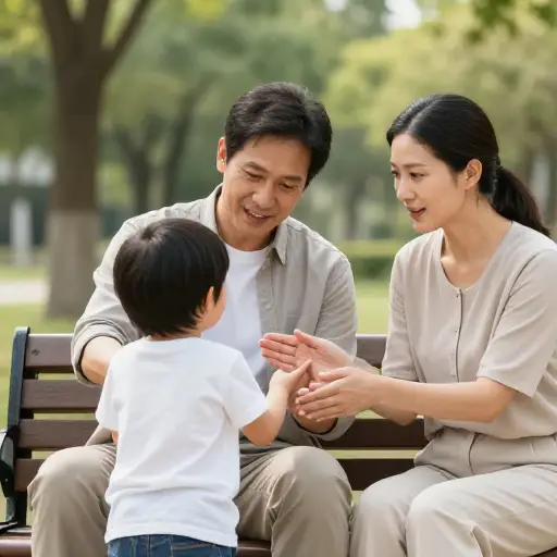 父母努力向孩子灌输尊重他人的观念。