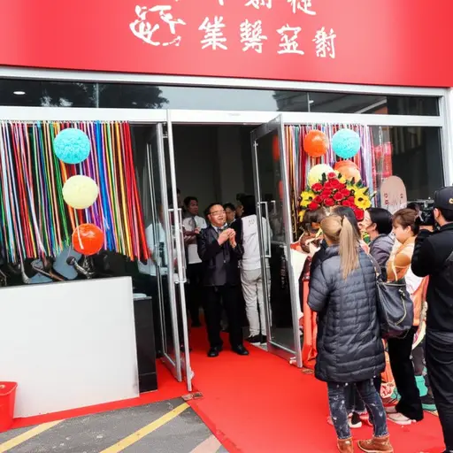新店开业时伴随着喇叭声和盛大的庆祝活动。