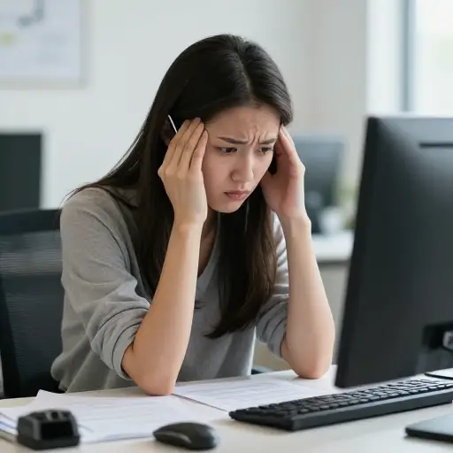 她对于因为一个小的格式错误而不得不重写整个报告表示恼火。