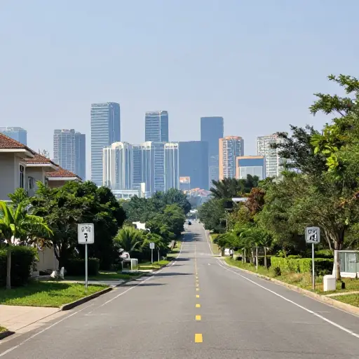 我的房子距离市中心不到5英里。