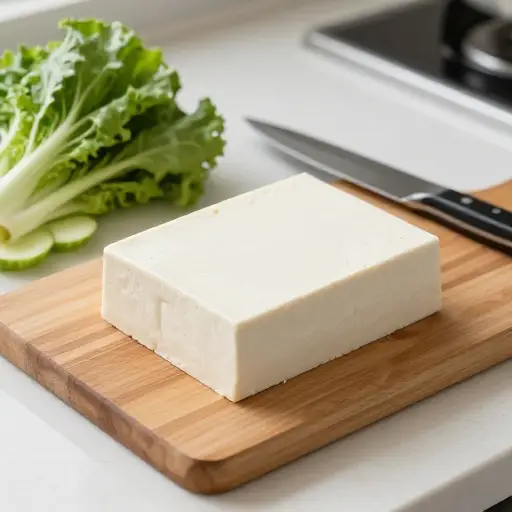 豆腐是素食烹饪中常见的肉类替代品。