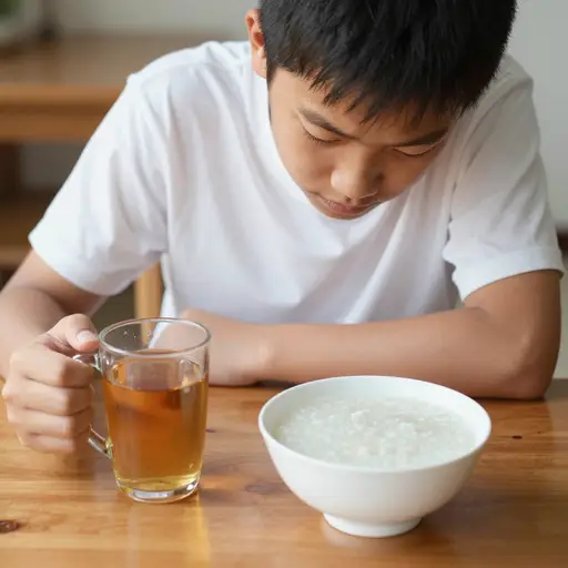 我不喜欢茶或粥。