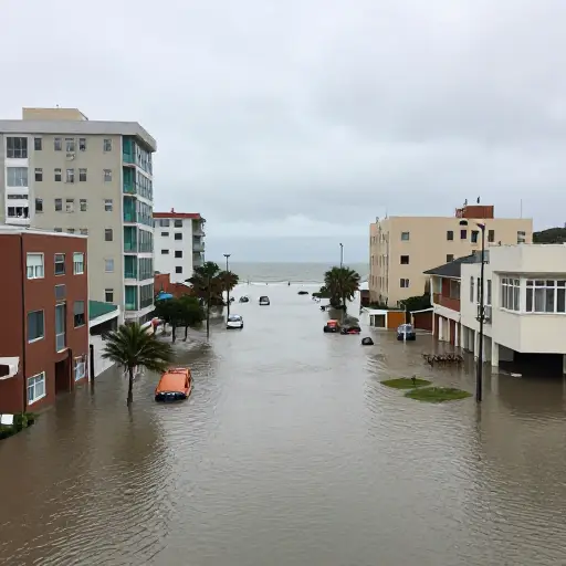 气候变化影响许多地区，尤其是易受海平面上升影响的沿海城市。