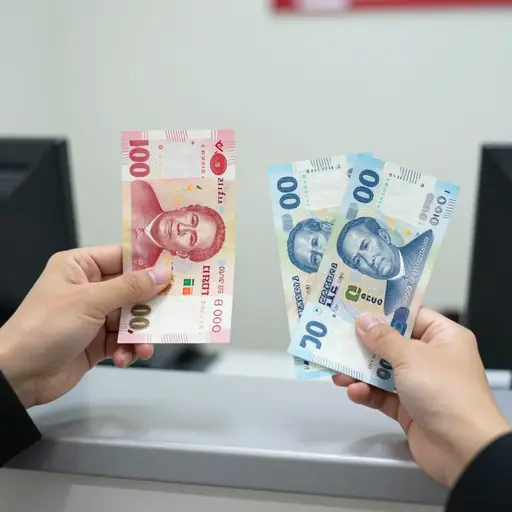 你能把一张二十元换成两张十元吗？