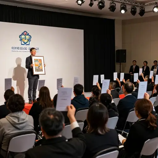 他们通过举办一场拍卖会为慈善机构筹集资金。