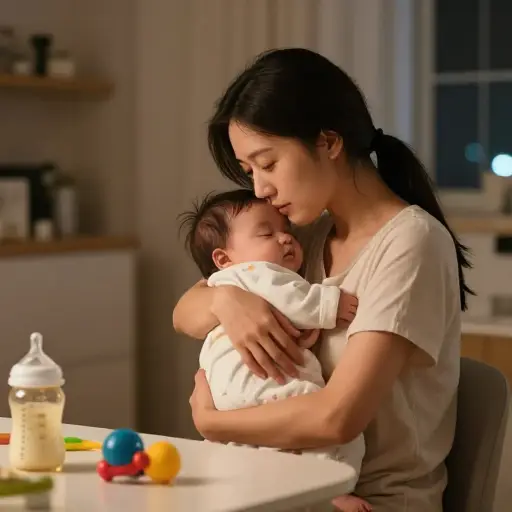 她有时晚上必须照看孩子来赚外快。