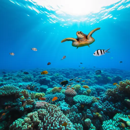 海洋生物多样性对于维持生态平衡至关重要。