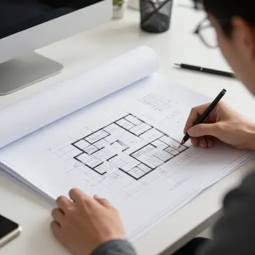 建筑师翻新的平面图非常详细。