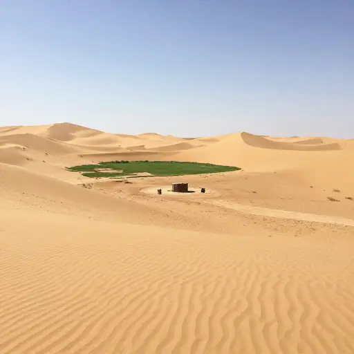 在沙漠地区，水是一种稀缺资源。