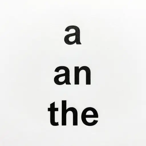 单词‘the’是冠词的一个例子。