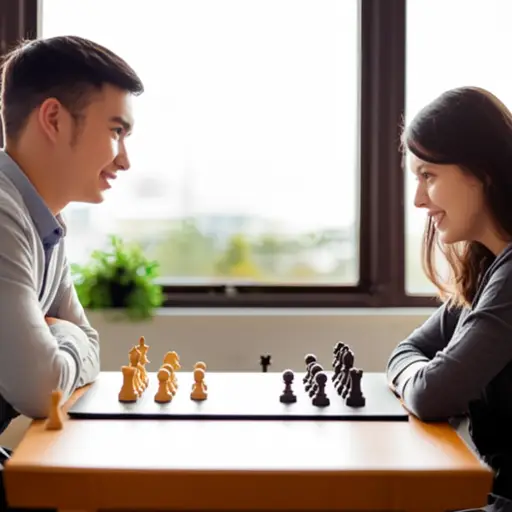 上周我和一位国际象棋世界冠军一起玩了！