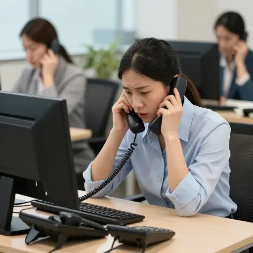 我们接到了忧心忡忡的家长打来的大量电话，应接不暇。