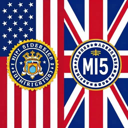 美国联邦调查局对应于英国军情五处。
