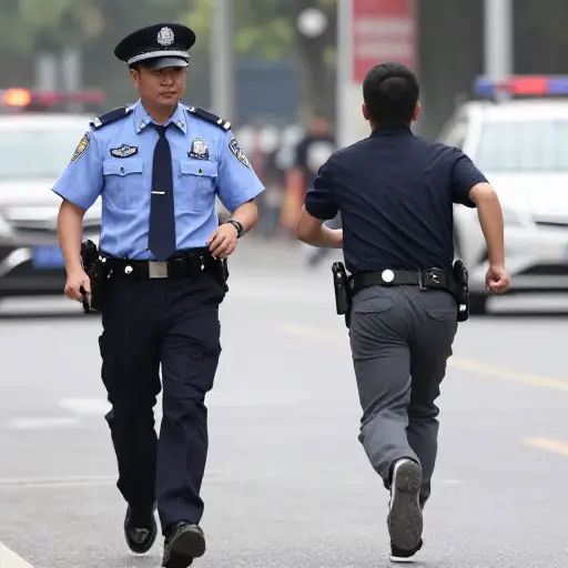 警方正要逮捕嫌疑人时他逃跑了。