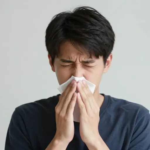 对不起，我打喷嚏了。
