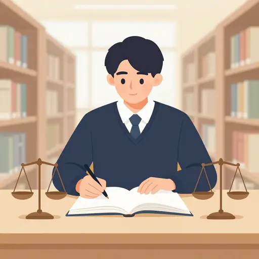 他决定在大学攻读法律。