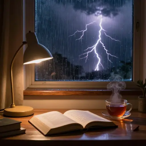 那是一个黑暗而暴风雨的夜晚，非常适合读一本悬疑小说。