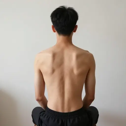 坐直对你的脊柱健康有益。
