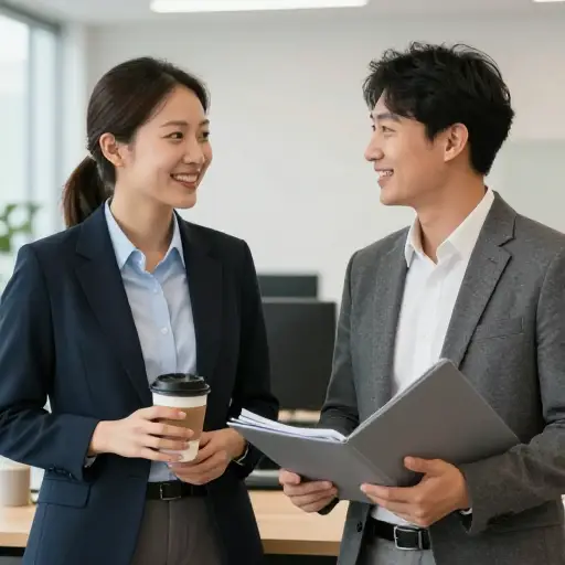 两位同事之间存在着相互钦佩。