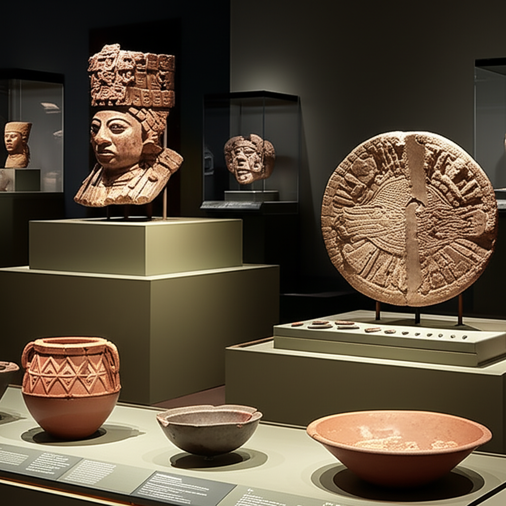 这些文物展现了古代文明的辉煌。