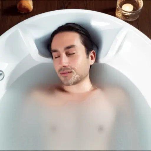 泡完热水澡后，我感到一种平静的禅意。