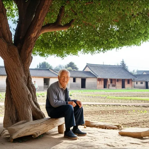那位老人在村子里住了60年，是一位地道的当地人。