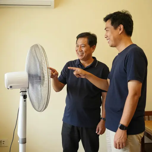 我们把风扇打开吧。