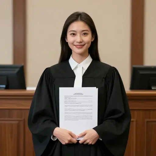 获得资格后，她开始执业做律师。