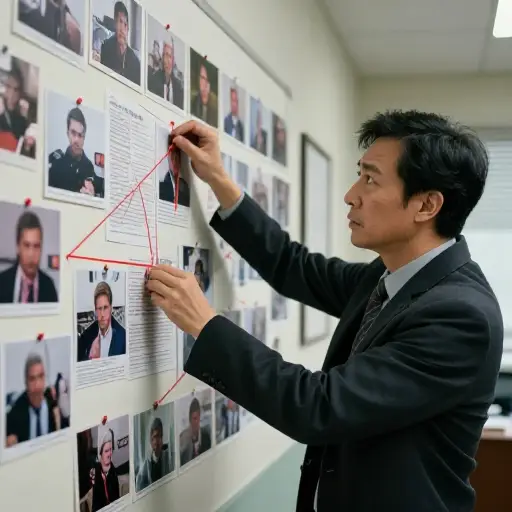 侦探决定追踪一条新的、有希望的调查线索。