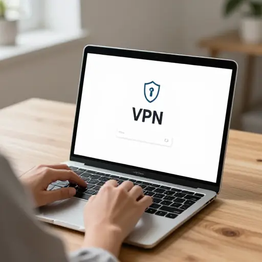 他通过使用VPN来绕过网络限制。