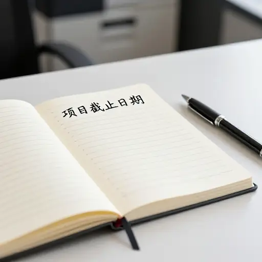 请记下项目的关键截止日期。