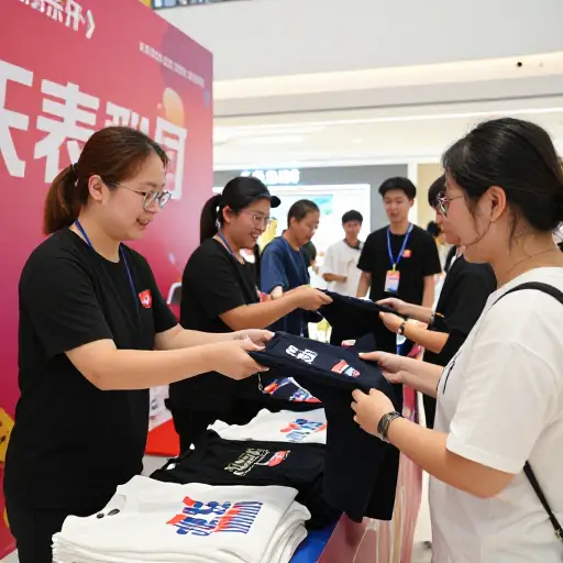 他们赠送免费T恤作为特别促销。