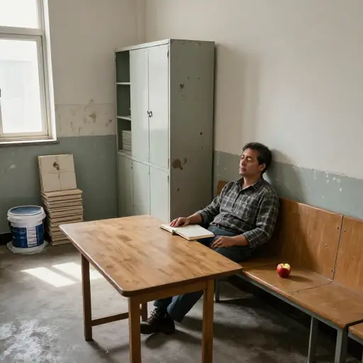 工人们的休息室需要重新装修。