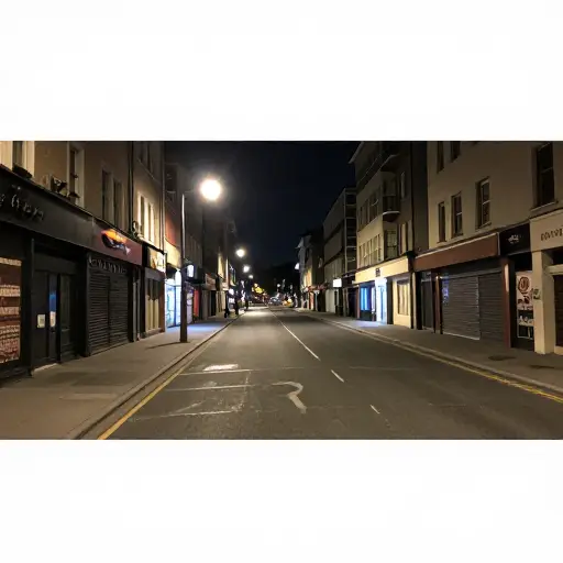 许多市中心在商店关门后就变得空荡荡的。