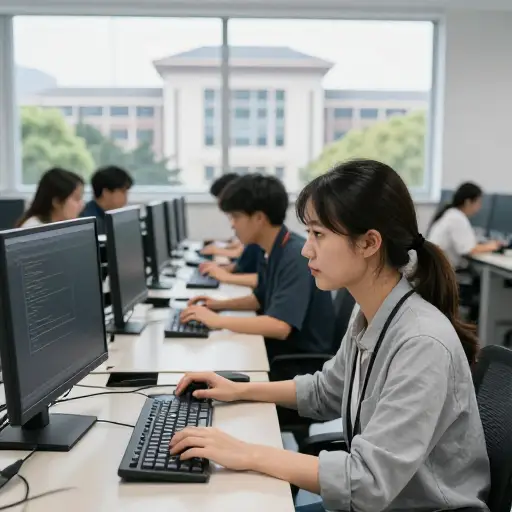 她在一所知名大学学习成为计算机工程师。