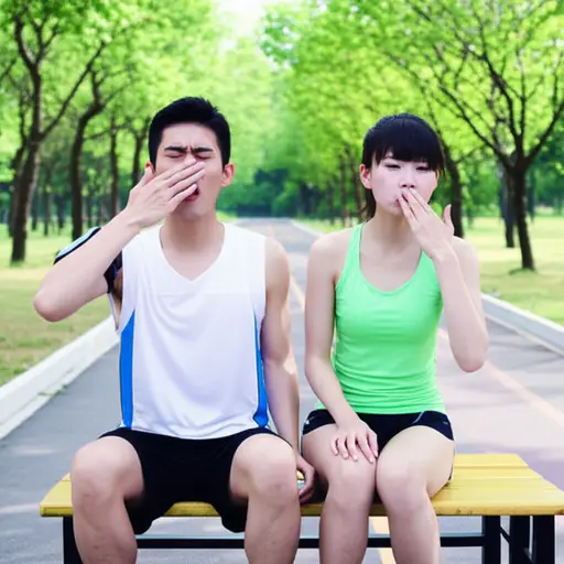 在激烈运动后，我们需要停下来喘口气。