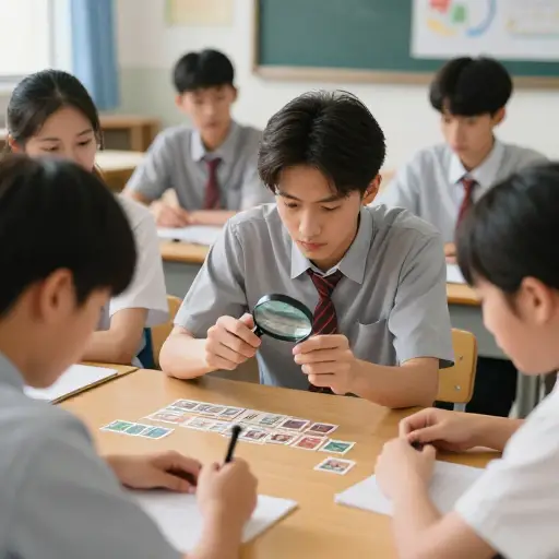 我们想参加你们课程的主要原因是学习如何识别假邮票。