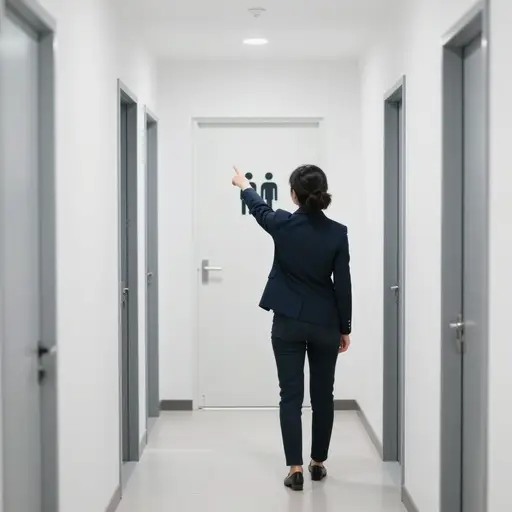 洗手间在那边。