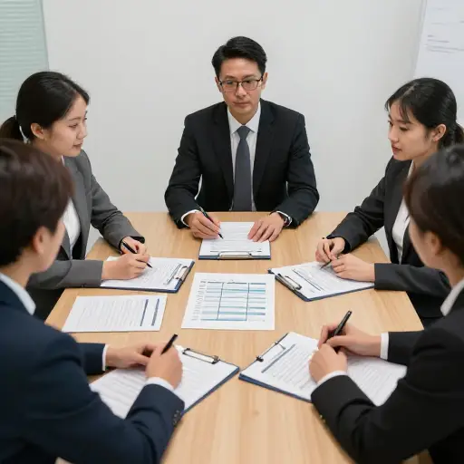我们讨论了预算、时间表，最后但同样重要的是，团队成员。