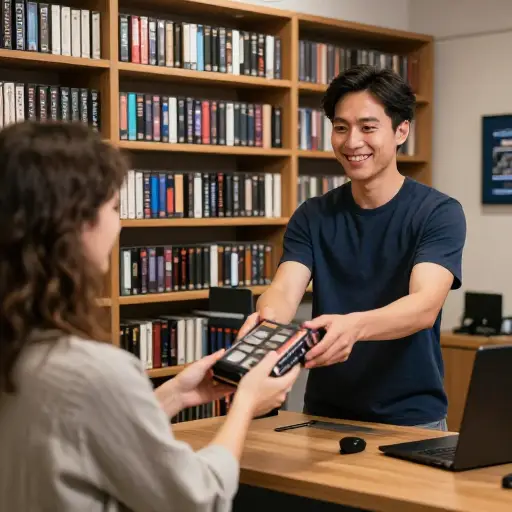 你可以从我们中心借阅录像带。