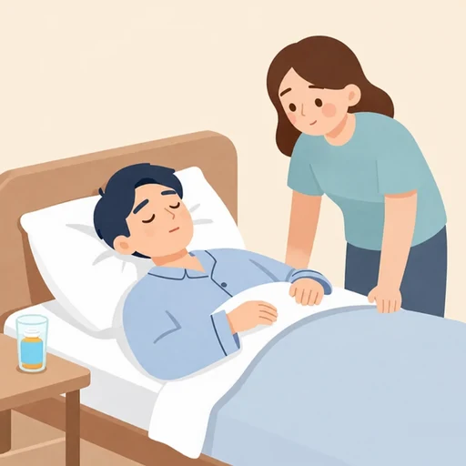 药物和休息都帮不了他。