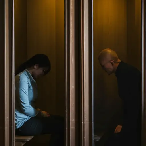 她在忏悔室里向神父坦白了自己的过错。